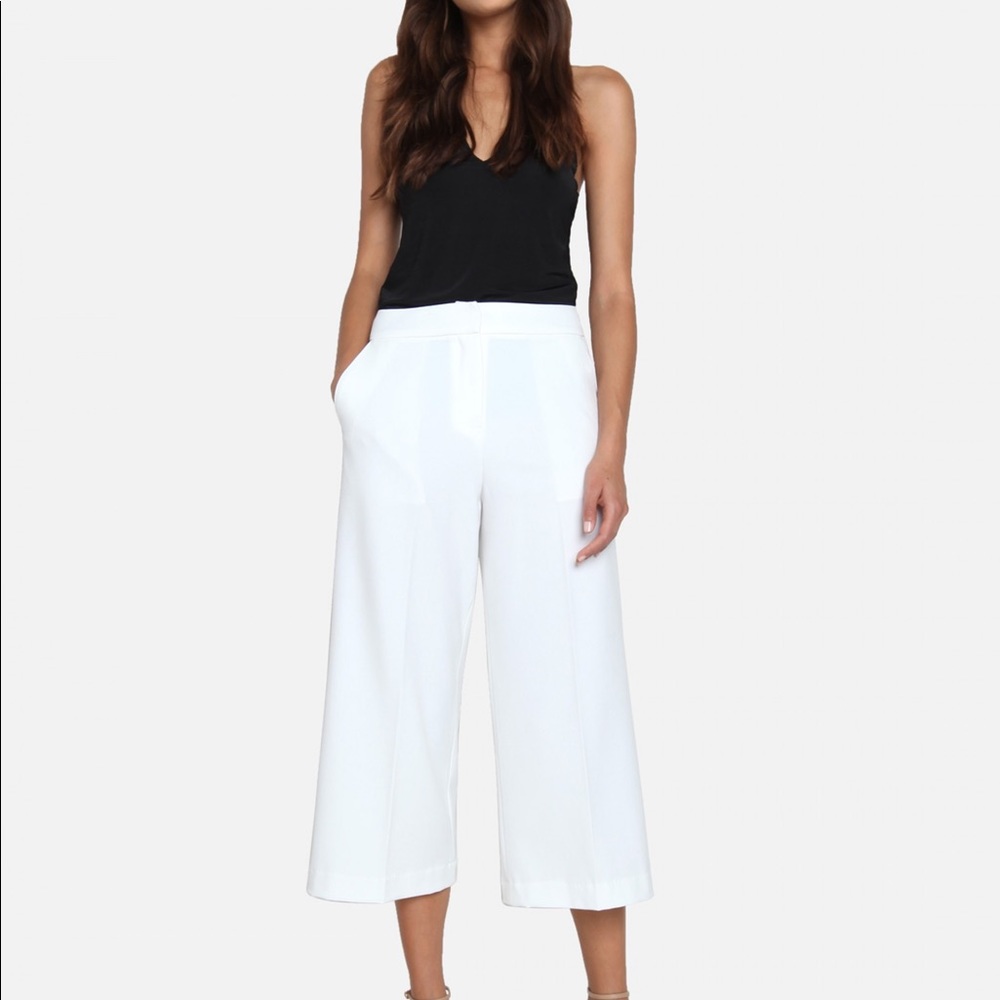 James Jeans Julie Crisp White Ankle Length Culottes size 27